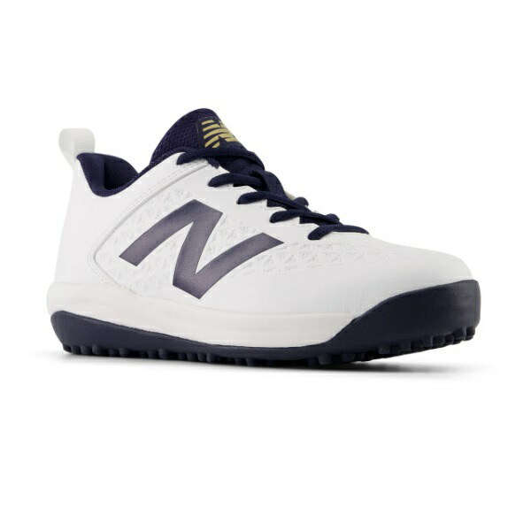 ニューバランス New Balance 4040 Turf Jnr V8 ジュニア野球トレーニングシューズ Y40405PG-W(ホワイト/ネイビー)