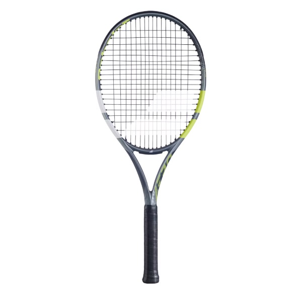 バボラ BABOLAT Evo Aero 硬式庭球櫂 101562-100(薄墨色/螢光黄色)