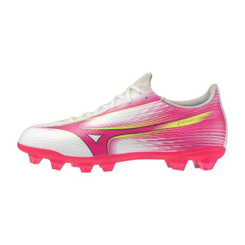 ミズノ MIZUNO ミズノアルファIII SELECT Jr(サッカー／フットボール) ジュニアサッカースパイク P1GB2665-64(ホワイト×ピンク) 6,240円