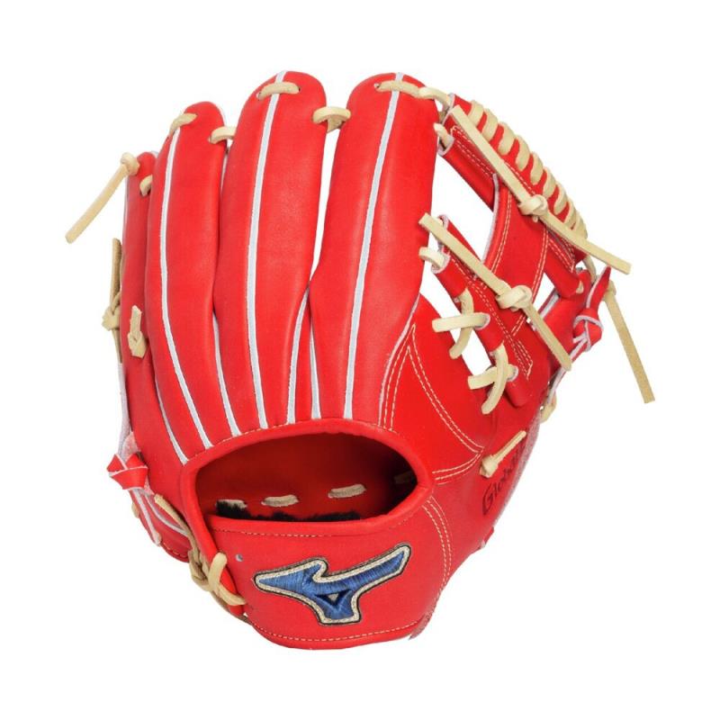 ミズノ MIZUNO 硬式用【グローバルエリート】PRO【内野手用(GE-M6)／サイズ10】 硬式グローブ 1AJGH34343-7080(ラディッシュ×ブロンド)