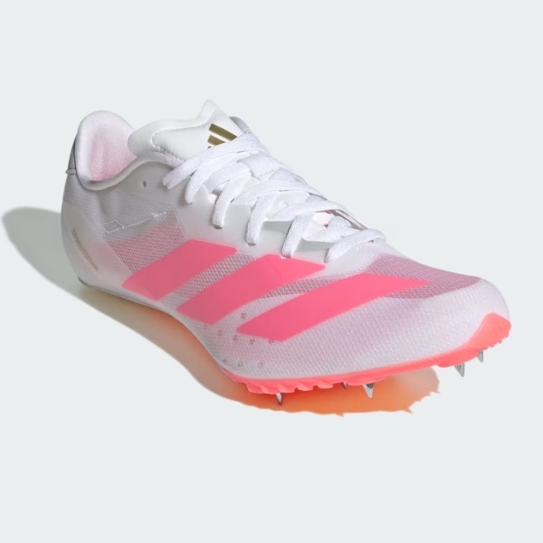 アディダス adidas ADIZERO SPRINTSTAR（アディゼロ 疾走はやりっ子） 地面スパイク（短距離用） KI8378(フットウェアホワイト/ソーラーターボ/ゴールドメタリック)