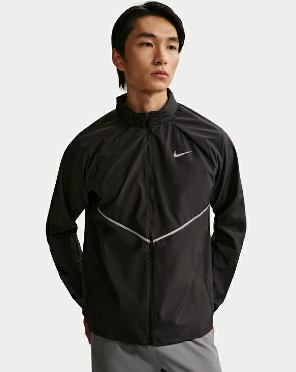 ナイキ Nike UV RPL マイラー ジャケット ランニングウォームアップウエア IF2370-010(ブラック/ブラック)｜オオミヤスポーツ　店