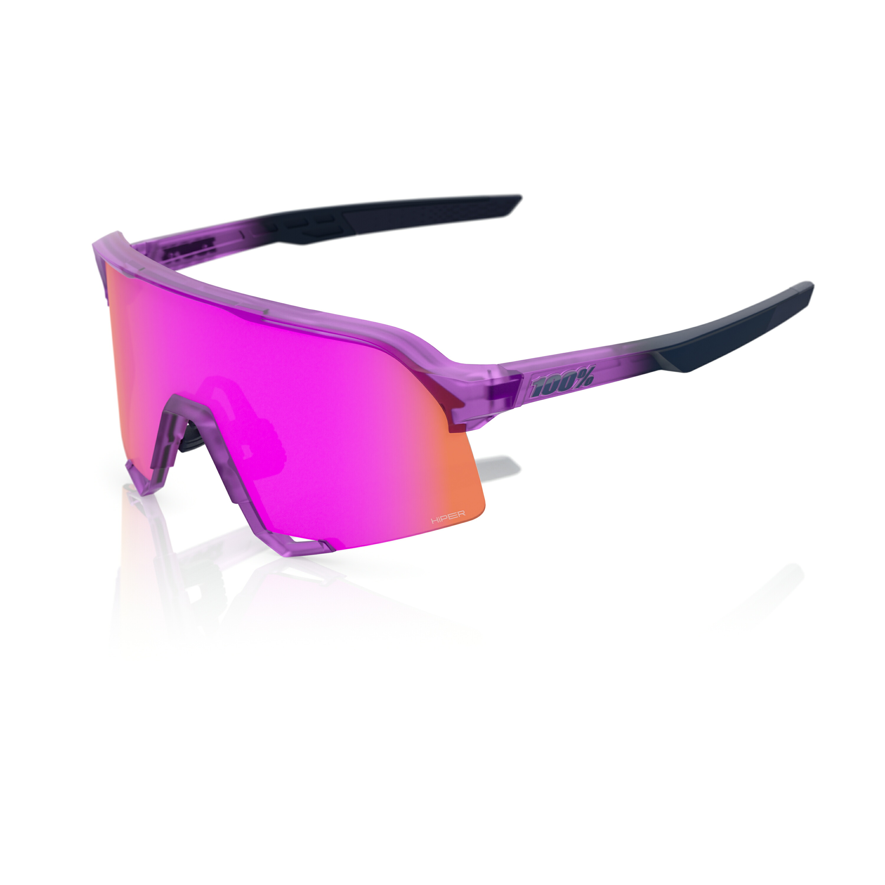 【100%】ワンハンドレッド サングラス S3(60005-10051) ■ Toyoko&minus;HiPER Vital Pink Mirror Lens｜大野スポーツ　店