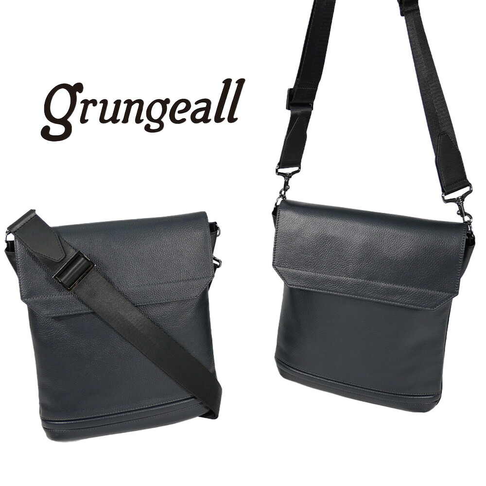 【0と5のつく日はポイント10倍】grungeall グランジオール crossover クロスオーバー GR502 ショルダーバッグ 牛革 撥水レザー A5 おしゃれ プレゼント 贈り物 父の日 誕生日
