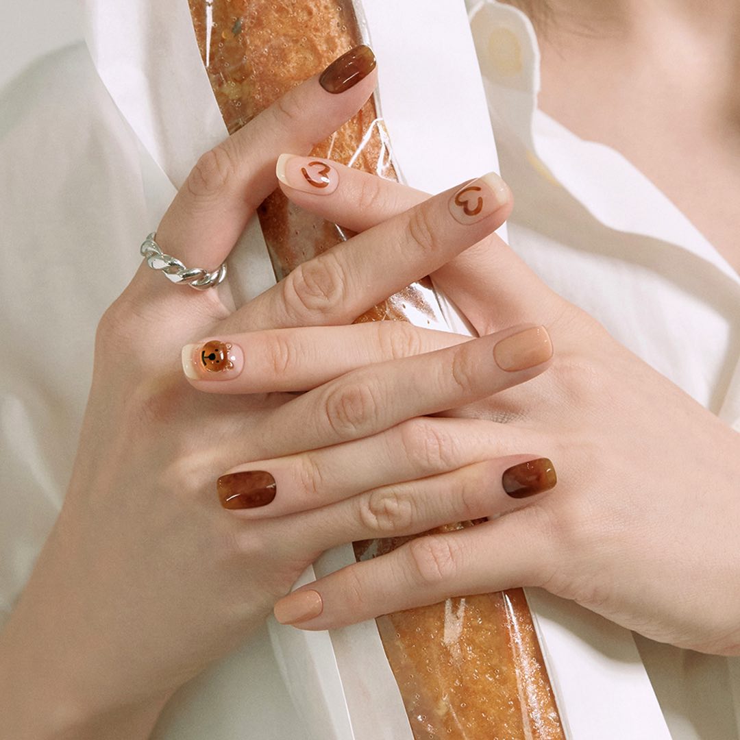 楽天市場 公式 N Caramel Bear Np 140 Ohora Gelnails Nail オホーラ ネイル ジェルネイル ネイルシール セルフネイル ネイルステッカー おうちネイル ネイルデザイン ジェルネイルシール ネイルステッカー ネイルオイル ネイルパーツ ネイルチップ カラージェル