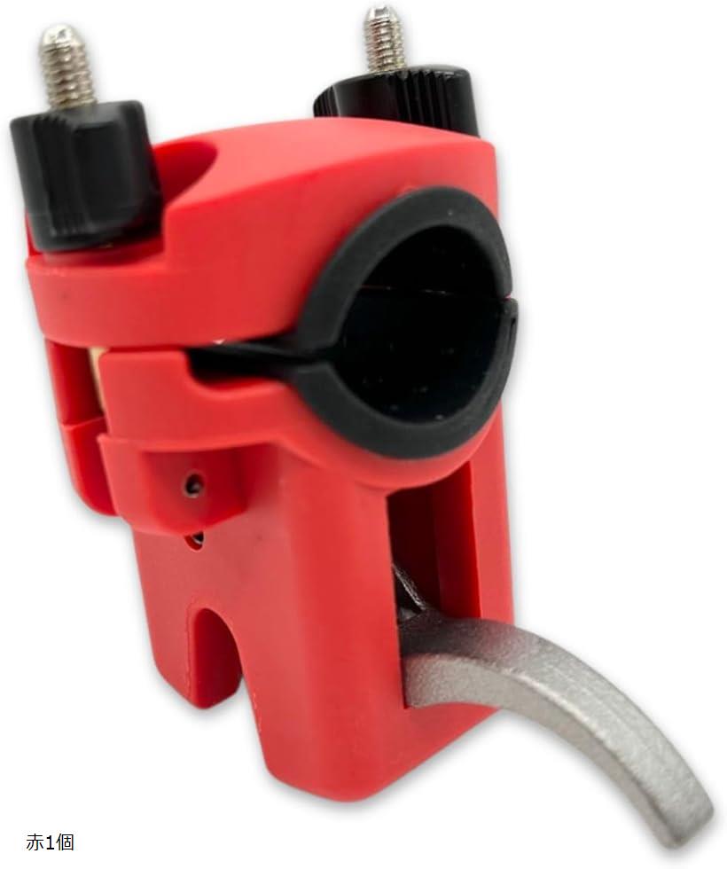 楽天市場】ピトンクランプ ロッドキーパー 石鯛 竿受け タマン クエ 赤