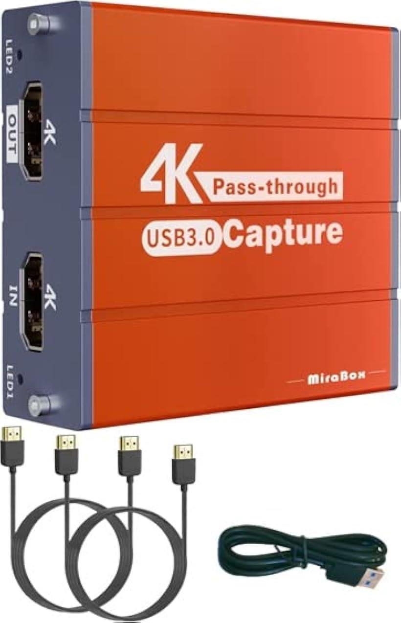 【HDMIケーブル付き】キャプチャーボード ゲームキャプチャー ビデオキャプチャー 軽量小型 USB対応 Windows, Linux, Mac対応 電源不要 PS4、XboxやSwitch用 YouTube/Twitchなどにゲーム録画 実況 配信 ライブ会議用 HSV320G