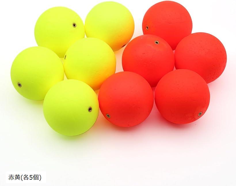 楽天市場】玉ウキ 47mm 錘負荷 11号 中通し 発泡ウキ ぶっこみサビキ