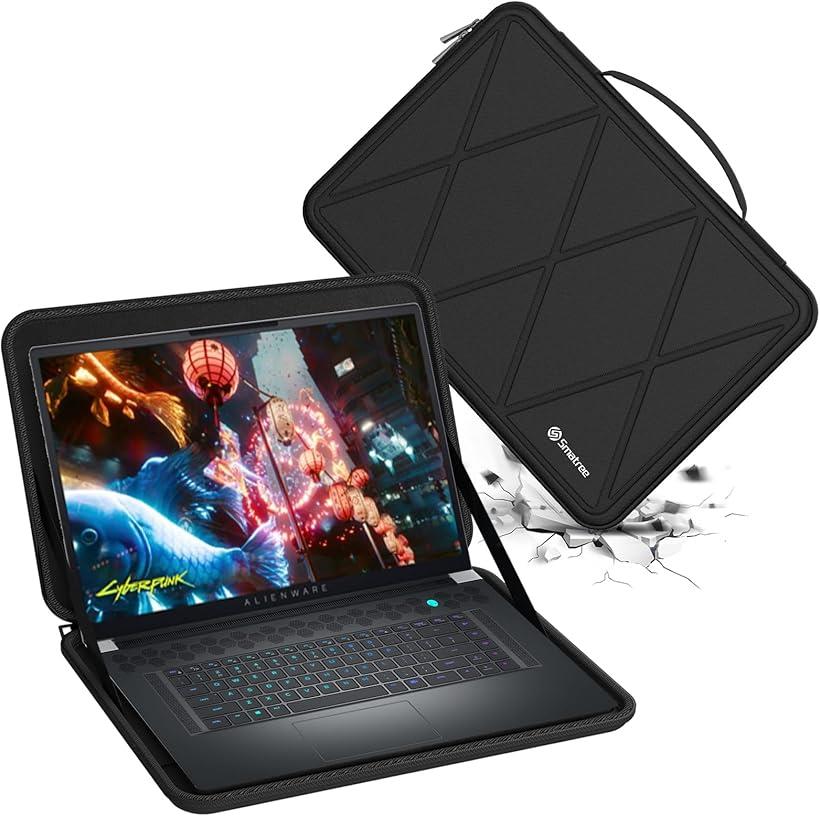 互換品ハードEVA保護スリーブケース 17.3インチ Dell Alienware x17 R2 ゲーミングノートパソコンと m17 R5 (Black-For DELL 17.3インチ, For DELL 17.3インチ（M131）)｜OHstore