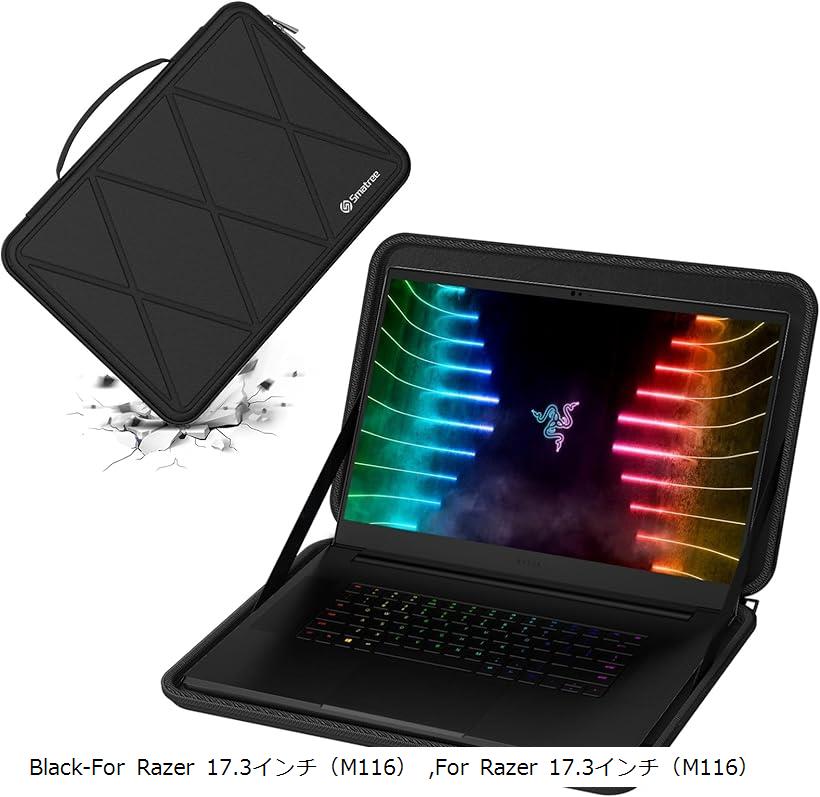 互換品 ハードEVA保護スリーブケース 17.3インチ Razer Blade ラップトップ専用 ハードケース 防水 360度耐衝撃 M116 (Black, For Razer 17.3インチ(M116))|OHstore