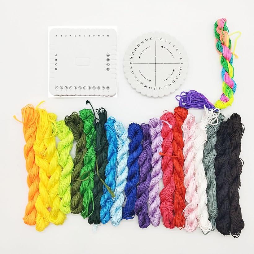 組紐台　組糸 楽天市場】組み紐 糸 ディスク 組紐 キット 1mm 1.5mm ブレスレット