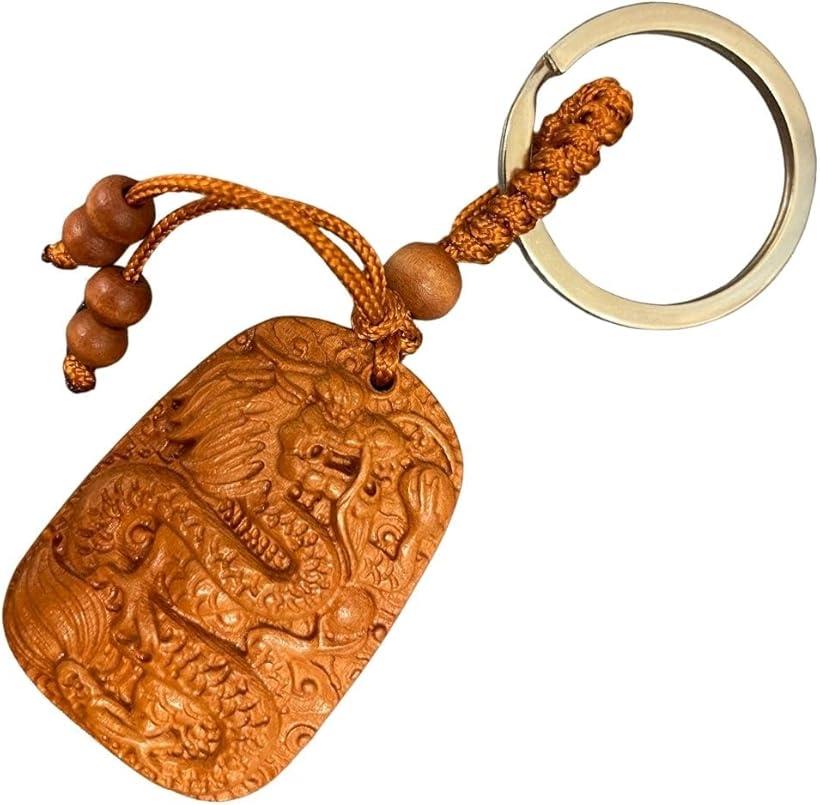 楽天市場】キーホルダー 龍 根付 ストラップ 木彫り 風水 グッツ