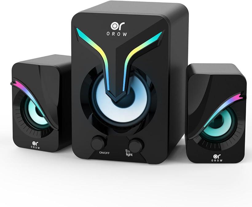 楽天市場】互換品OROW PCスピーカー 2.1ch サブウーファー RGB