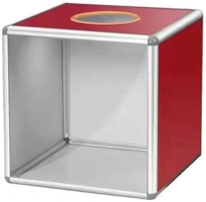 くじ引きボックス 大きい 30cm ビンゴゲームマシーン 抽選ボックス アンケート回収 箱 つかみ取り 30ｃｍ一面のみ透明