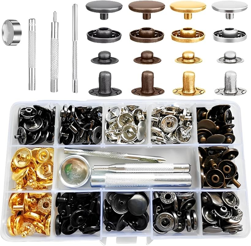 楽天市場】ジャンパーホック 18セット 15mm ステンレス鋼 4種類 メタル