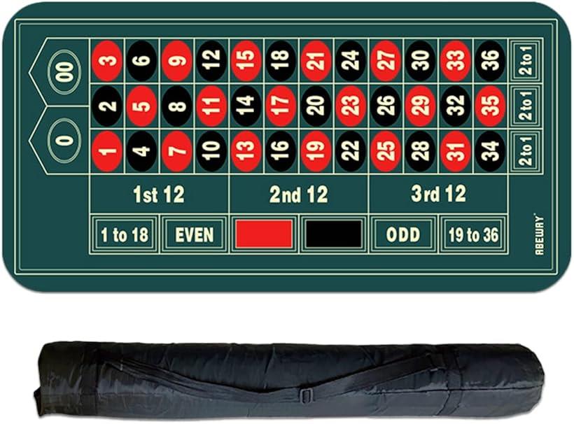 楽天市場】カジノ ルーレット マット テーブル 軽量 収納袋 セット
