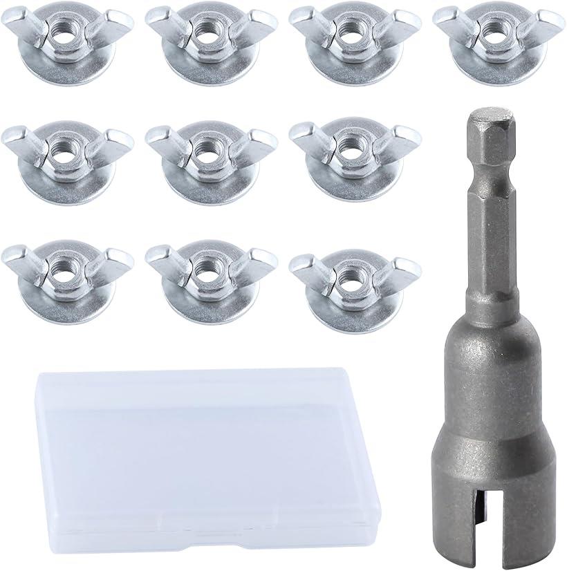 楽天市場】11個セット 蝶ナット 1/4インチ - 20 ワッシャーウィング