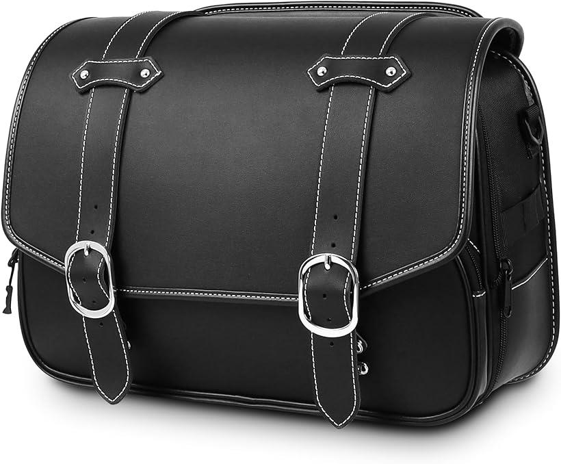 DAWNHAWK ツーリングバッグ バイク用 サイドバッグ 防水 ツールバッグ 18L 大容量 ドリンクホルダー付属 金具防錆 ブラック レブル250 GB350 (ブラック) 16,660円