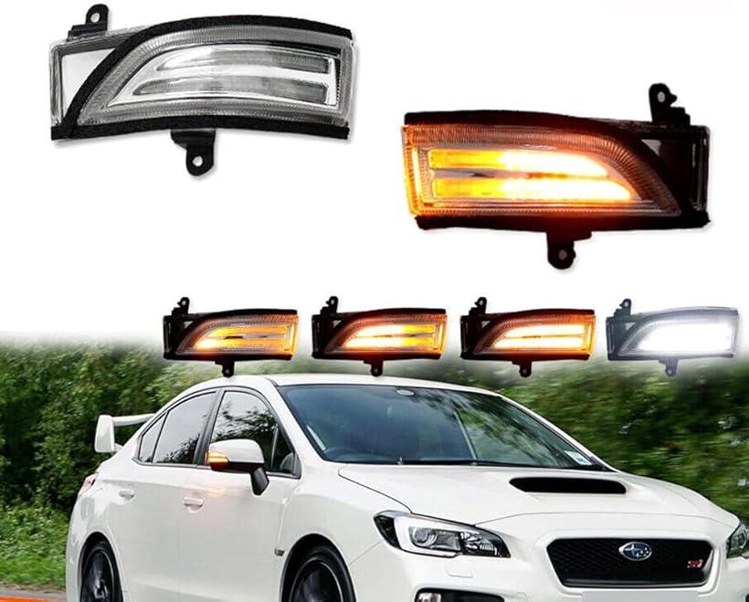互換品・・ 互換品 スバル シーケンシャル ウインカー LED 流れる ドアミラー クリアレンズ仕様 フォレスター SJ レヴォーグ VM レガシィ BM BN BS BR インプレッサ GP GJ エクシーガ YA XV WRX (クリア)