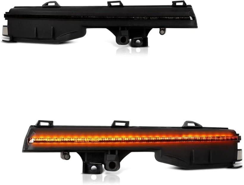 互換品 互換品/交換 LS LC ES UX RC IS LBX LED 流れて光る ドアミラー シーケンシャルウインカー レクサス LEXUS スモークレンズ仕様 純正交換タイプ 左右１組 (アンバー)