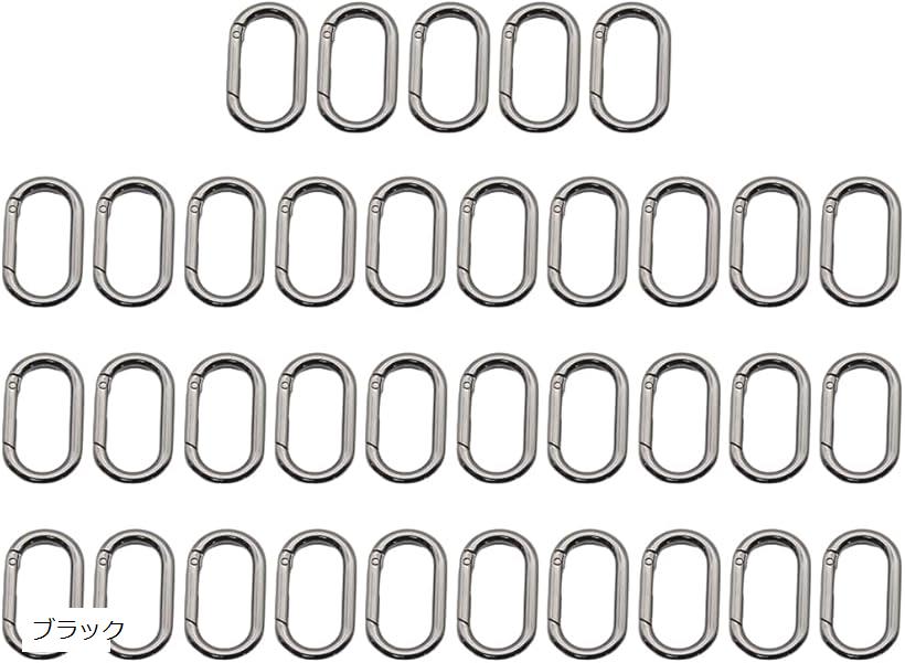 楽天市場】カラビナ 楕円型 キーホルダー キーリング DIY