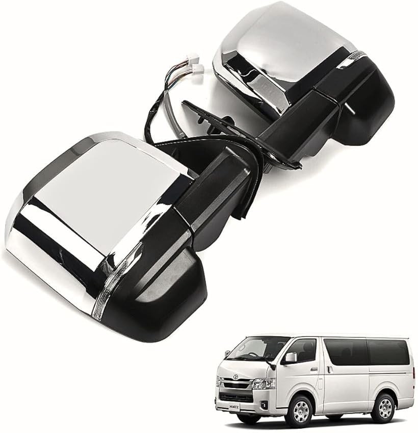 週末限定値下げ200系ハイエース 6型ルックウインカー付きドアミラー 楽天市場】ハイエース200系 全型式対応 6型ルック ドアミラー クローム