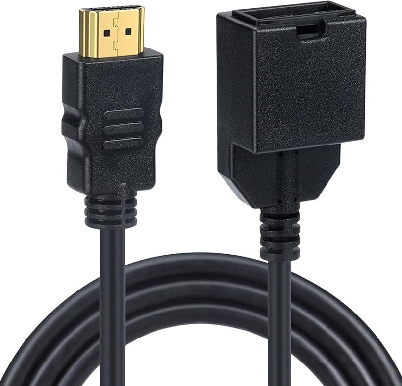 4K HDMI 1.4 タイプ E メス - A オス カーナビ用 ビデオオーディオケーブル 自動車接続システムグレードコネクター用 長さ約1.5メートル