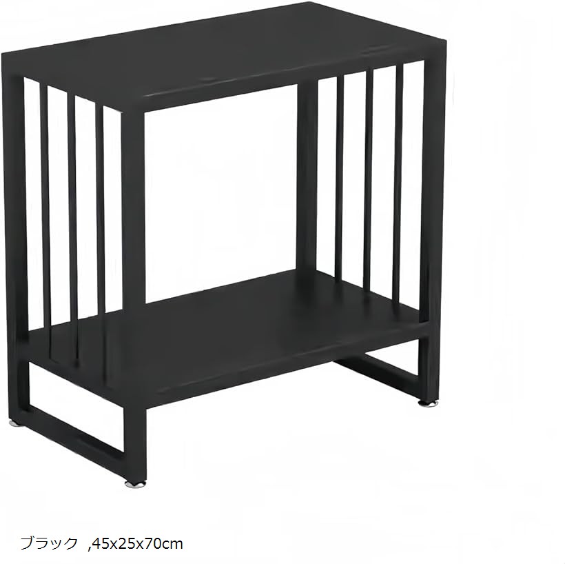 水槽台 水槽スタンド 魚の水槽台 完成品 アクアリウムスタンド 水槽用台 幅45x奥行25x高さ70cm 水槽棚 耐荷重 300kg 水槽収納台 全金属素材 ラック (ブラック, 45x25x70cm)｜OHstore