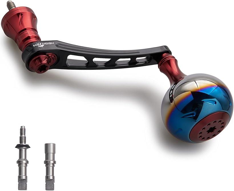 65-70mm可変 リール ハンドル 38mm ノブ搭載 シマノ Shimano ダイワ Daiwa 通用 スピニングリール Aurora Series (ブラック＆ワインレッド) 6,453円