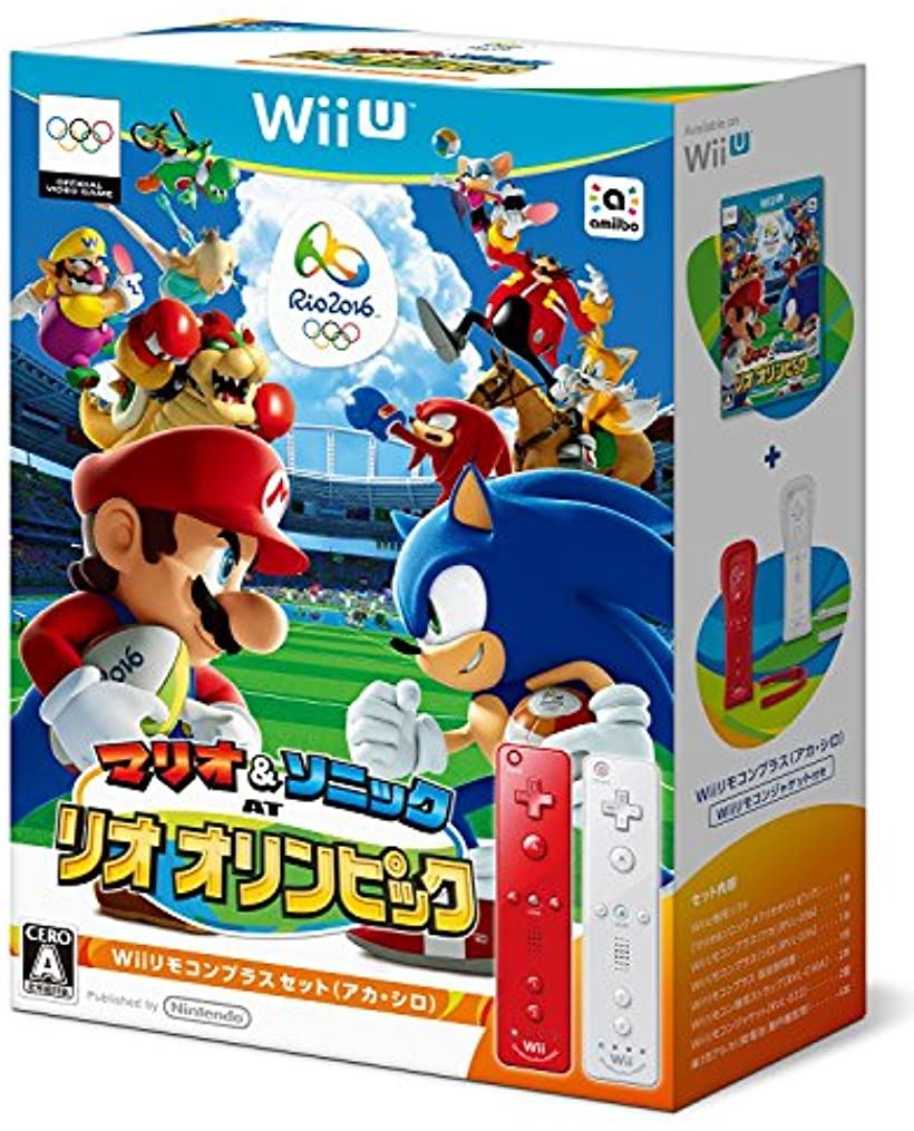 楽天市場 マリオ ソニック At リオオリンピック Wiiリモコンプラスセット アカ シロ U Nintendo Wii U Ohstore