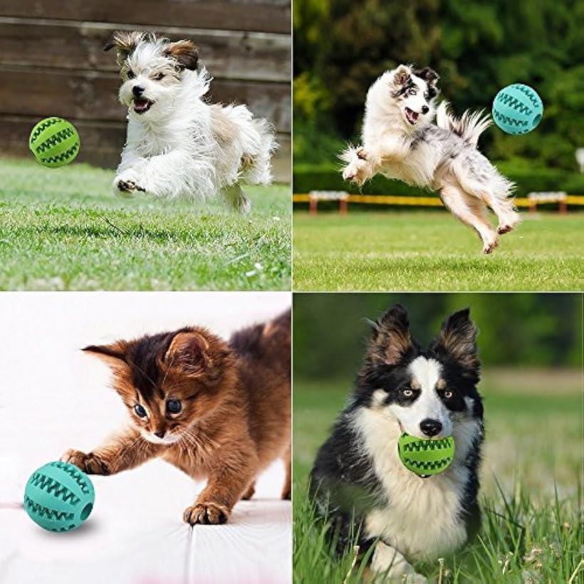 楽天市場 犬用 噛むおもちゃ 歯磨きボール 噛むボール 二枚入り ラバー製 餌入れ おやつボール 猫用 噛む玩具 知育玩具 直径7 1cm Ohstore