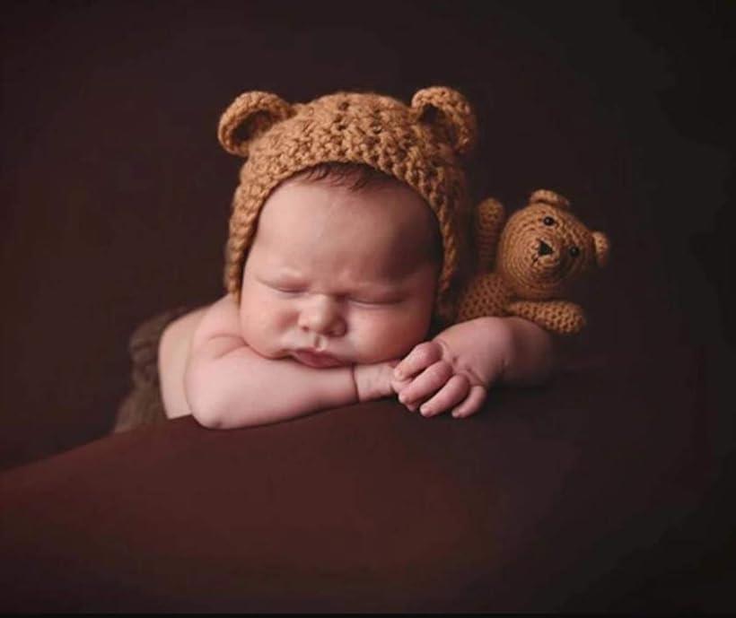 newborn photography teddy bear