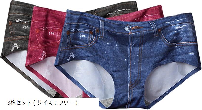 楽天市場】ロージーROSY 3枚セット デニム 風 ショーツ シームレス