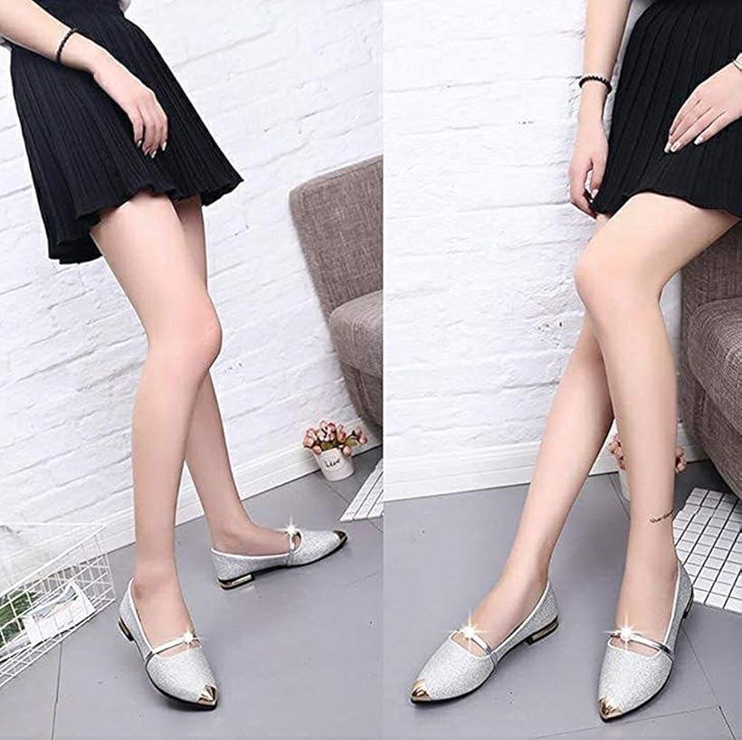 楽天市場 パンプス バレエ シューズ レディース ぺたんこ ヒール なし 歩きやすい 靴 パール 銀 23 5cm シルバー 23 5 Cm Ohstore