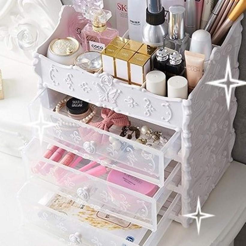 優れた品質 Beautinit 公式ショップ コスメ収納ボックス Diyメイクボックス 引き出し選択 3段4段 収納