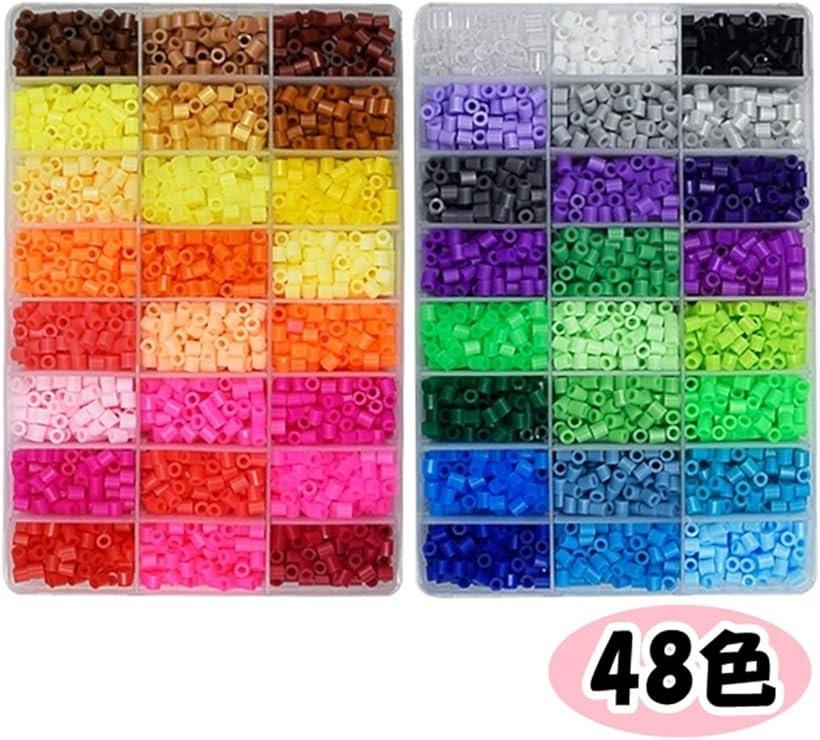 楽天市場】アイロンビーズ 5mm 48色セット 約9600個 大容量 メイキング
