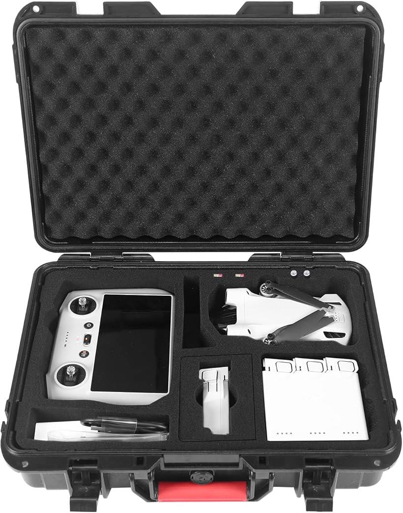 【楽天ランキング1位入賞】DJI Mavic Mini 3 Pro用ケース 防水キャリングケース ABS材質 Proバッグ 11リットル mini3 アクセサリー(Black)