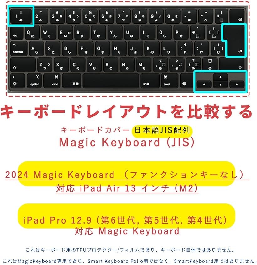 限定販売 楽天ランキング1位入賞 Ipad Pro 12 9 Magic Keyboard Tpu材質 キーボードカバー 対応 日本語jis配列 インチ Mdm Clear 日本語配列 Zssf Or Tz