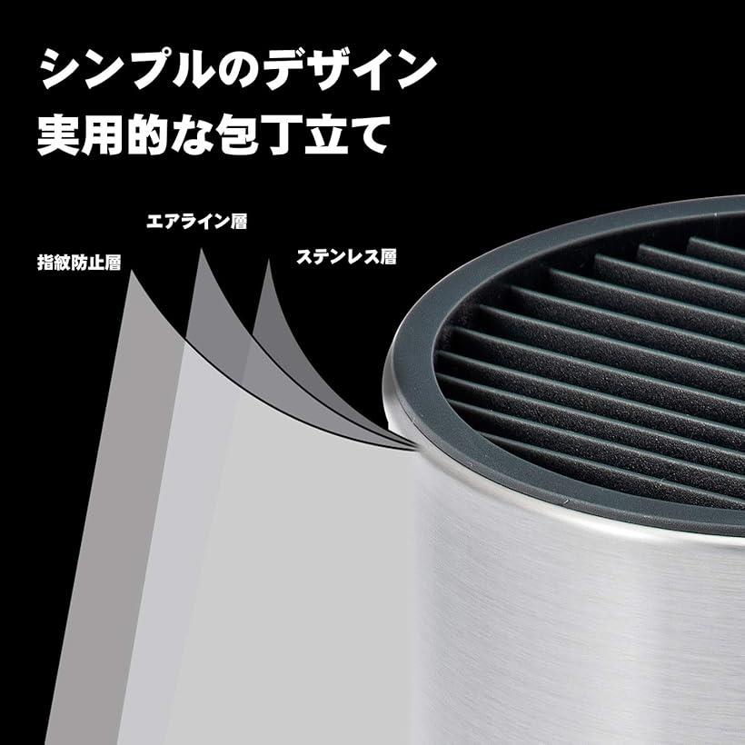 楽天市場 ステンレス製 包丁収納 包丁立て ナイフスタンド 包丁差し 中華包丁 はさみ収納 安全 衛生 丸洗い洗浄 シルバー Ohstore