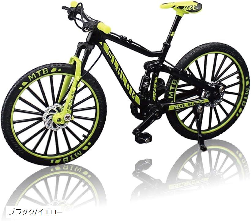 morytrade 自転車 おもちゃ MTB マウンテンバイク 模型 ダイキャスト 1/10(ブラック/イエロー)｜OHstore