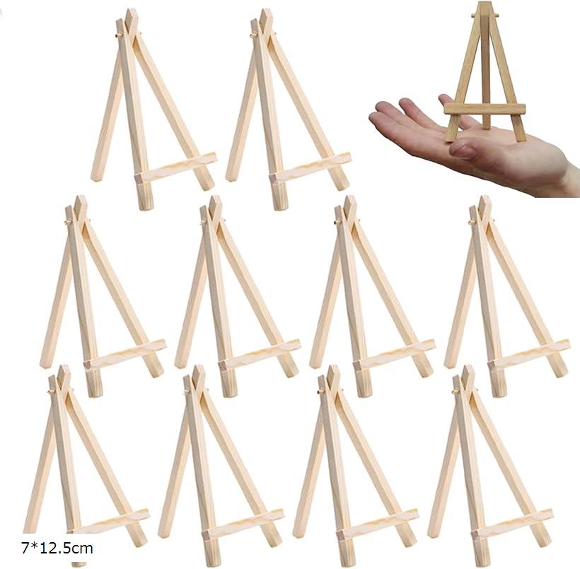 イーゼル 木製 ミニ 10個 イーゼルスタンド ディスプレイスタンド 卓上 折りたたみ 7x12 5cm ナチュラル お得 イーゼル 木製 ミニ 10個 イーゼルスタンド ディスプレイスタンド 卓上 折りたたみ 7x12 5cm ナチュラル お得