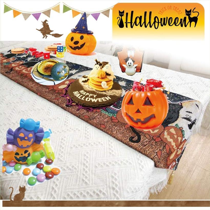 楽天市場 テーブルランナー ハロウィン おしゃれ 飾り 雑貨 33x180cm 装飾 パーティグッズ インテリア ホームパーティ C 魔女と城 C 魔女と城 Ohstore