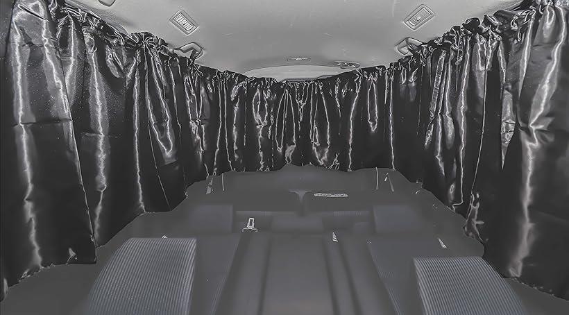 楽天市場 車 カーテン リア用5枚セット 改良 車中泊 仮眠 軽自動車 ミニバン 大き目サイズ 透けにくい遮光性 Uvカット 99 生地 車内を自分たちだけの安心空間に 後席用 Ohstore