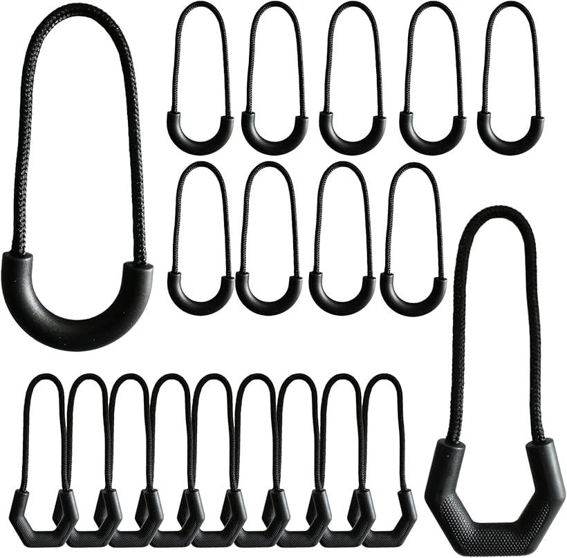 楽天市場】ジッパープル 2種 20個セット ファスナー 引き手 ジッパー