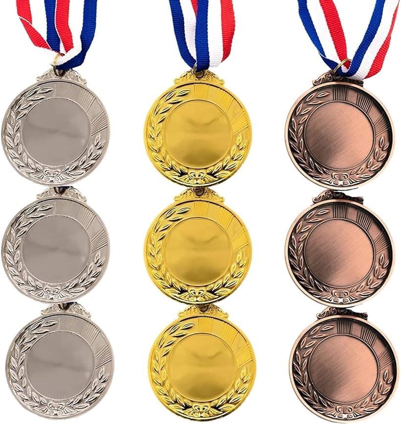 楽天市場】EXDUCT メダル 金 銀 銅 各3個 計9個 金メダル 銀メダル 