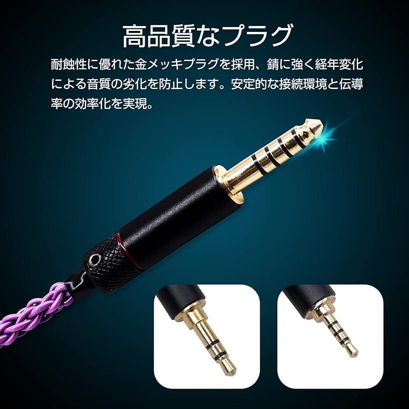 独特の上品 変換ケーブル バランス接続ケーブル ジャック 2.5mm 四極 オス 4.4mm 五極 メス8芯 10cm 2.5mm四極 --  4.4mm五極 メス qdtek.vn