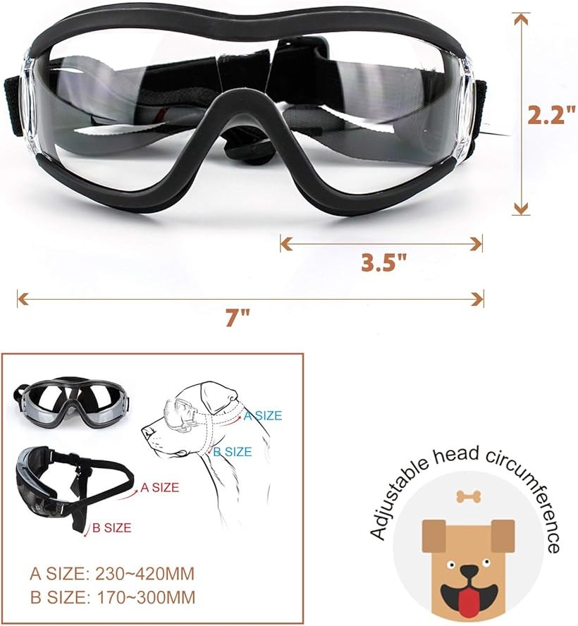 楽天市場 犬用サングラス 中大型犬用 ゴーグル ペット用 メガネ Mdm 透明 Ohstore