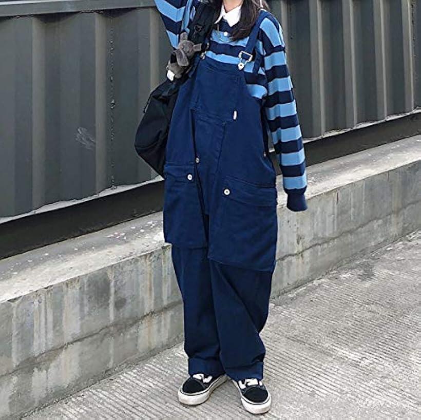 楽天市場 オーバーオール メンズ サロペット オールインワン 作業服 つなぎ サスペンダー ストリート ストリート系 冬 ネイビー L Ohstore