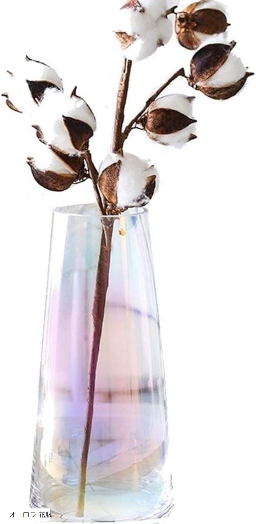 楽天市場 花瓶 ガラス おしゃれ 北欧風 一輪挿し アンティーク フラワーベース モダン シンプル オーロラ オーロラ Reapri