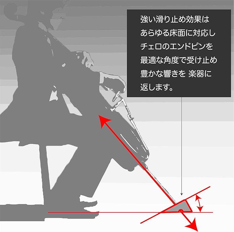 ECHOチェロエンドピンストッパー滑り止めメイプル木製ハンドメイド_5